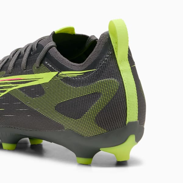 Chaussures de soccer à crampons pour terrain ferme/terrain artificiel ULTRA 5 PRO Enfant et adolescent, Matte Aged Silver-Yellow Alert-Sun Struck, extralarge